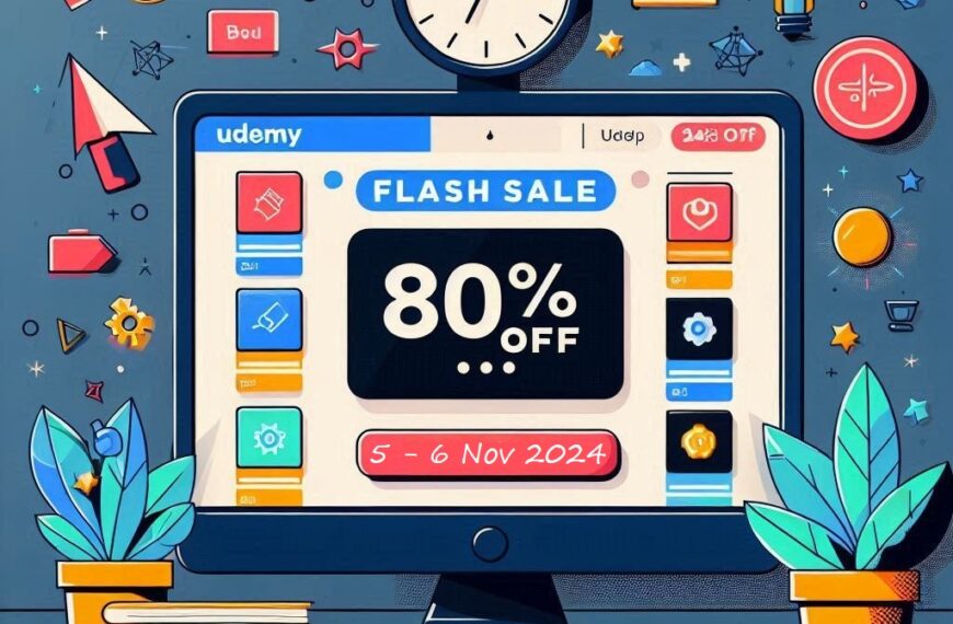 24 hour flash sale on Udemy Courses 80% Off